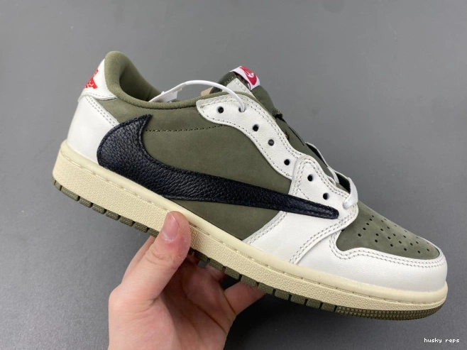 Cheap Husky DM7866-200 LOW 1 TRAVIS X AIR JORDAN MEDIUM OG OLIVE SCOTT 0728